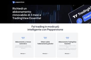 Screenshot showing how to get a free TradingView subscription on Pepperstone and the qualifying conditions