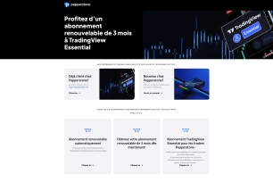 Screenshot showing how to get a free TradingView subscription on Pepperstone and the qualifying conditions