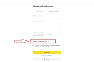 Código de Asociado Exness: 35% Reembolso Diario
