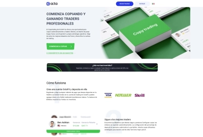 Revisión de Octa Copy Trading - Pros y Contras