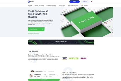 Octa Copy Trading Review - Pros and Cons
