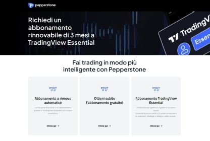 Screenshot showing how to get a free TradingView subscription on Pepperstone and the qualifying conditions