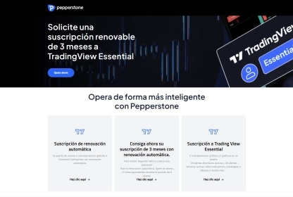 Screenshot showing how to get a free TradingView subscription on Pepperstone and the qualifying conditions