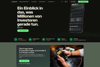 eToro Bewertung - Erfahrungen, Kosten & Angebot