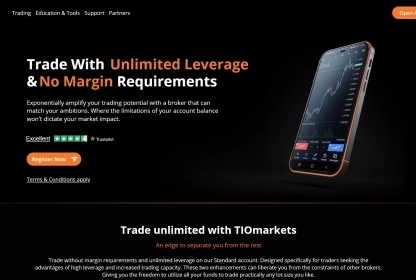 TIOmarkets Unlimited Leverage Review