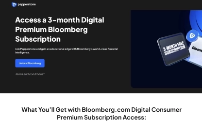 Pepperstone Bloomberg Page