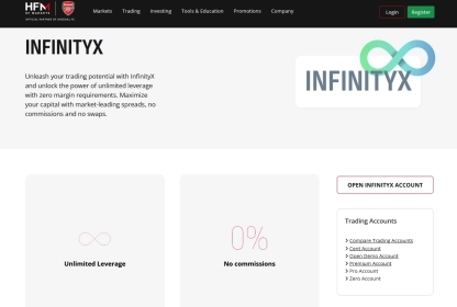 HFM Introduces Unlimited Leverage on InfinityX Account