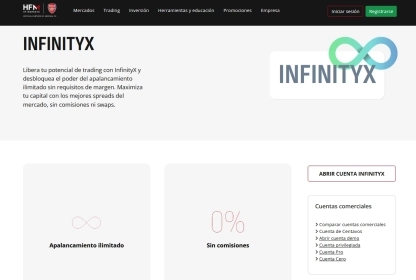 HFM presenta apalancamiento ilimitado para la cuenta InfinityX