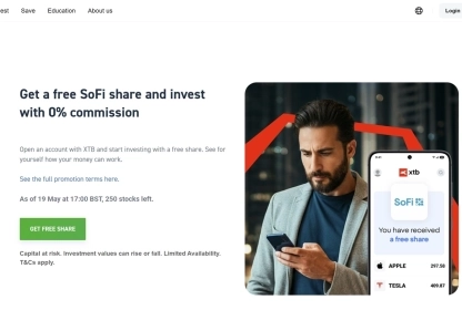 XTB Referral Code UK: Get 1 Free Sofi Share