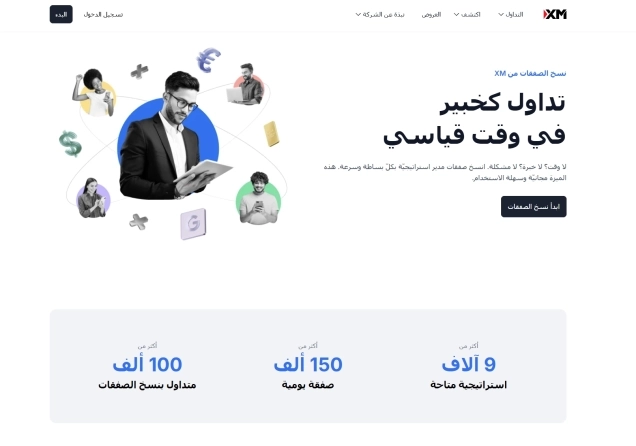 مراجعة التداول بالنسخ على XM