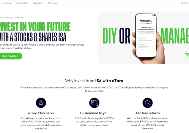 eToro ISA Review: Stocks & Shares Investing in the UK