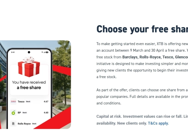 XTB Free Stock UK