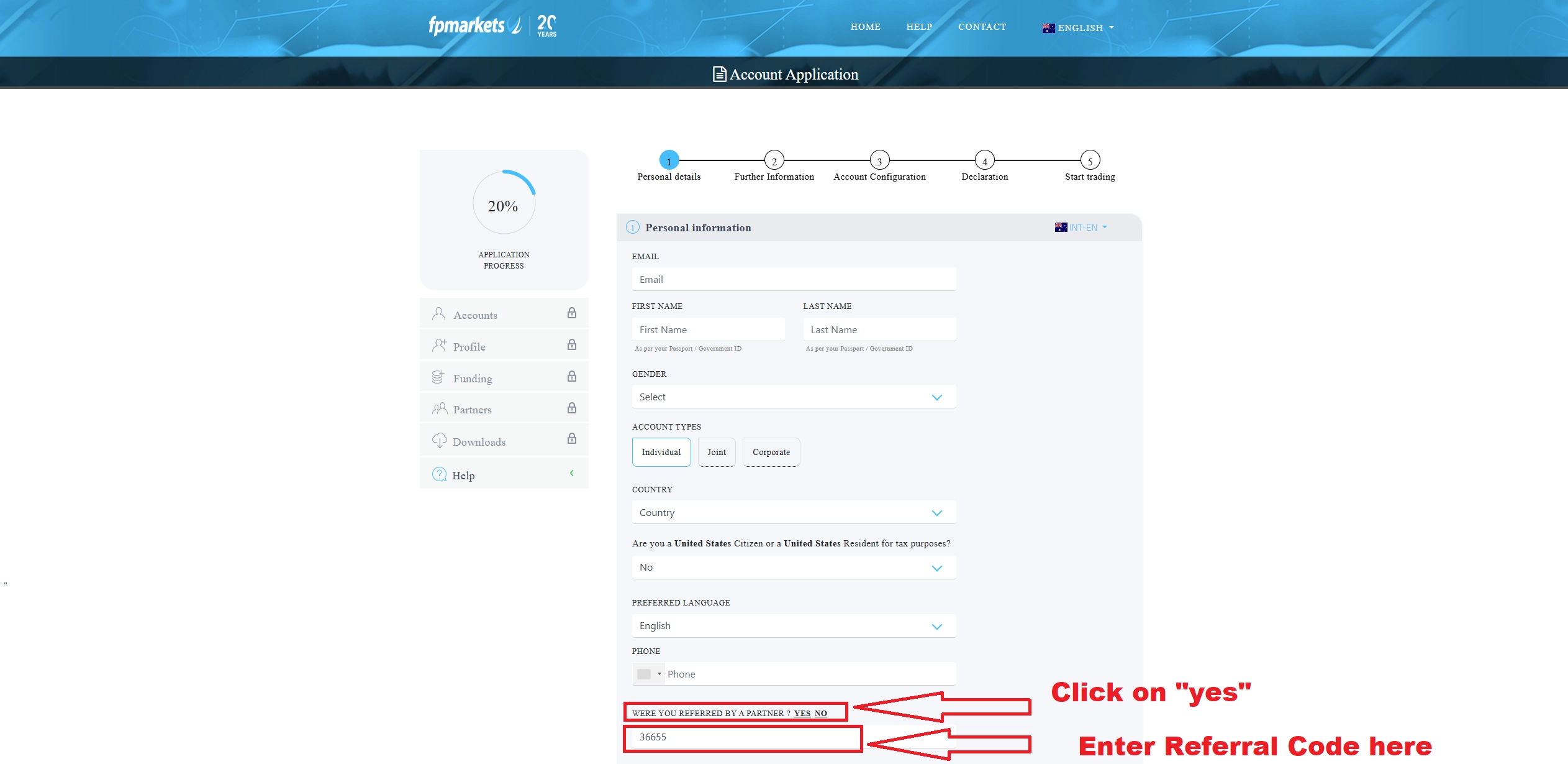 Codigo de Referidos FP Markets ☑️ Código listo incluido