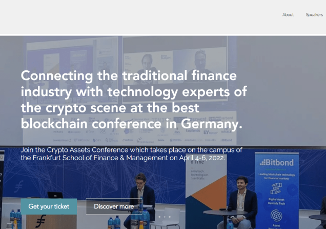 The Crypto Assets Conference (CAC22A) to be held in Germany
