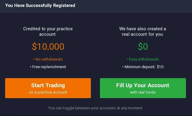 IQ Option FREE Demo Account