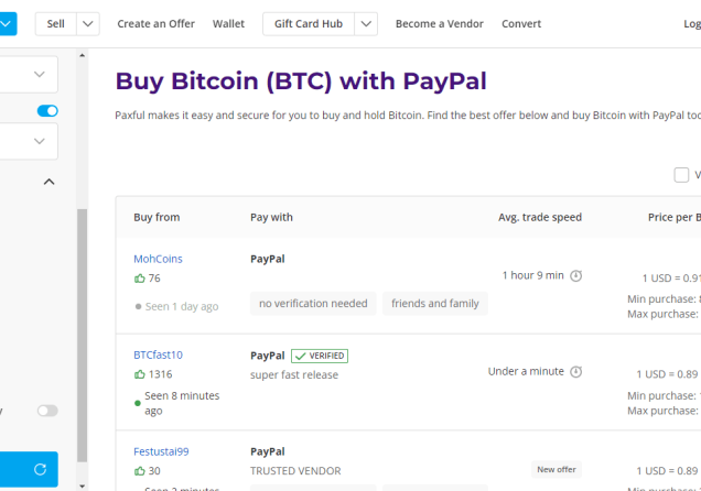 Cryptocurrency Exchanges That Accept PayPal