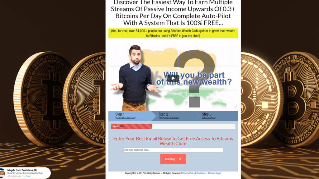 bitcoin wealth club review system