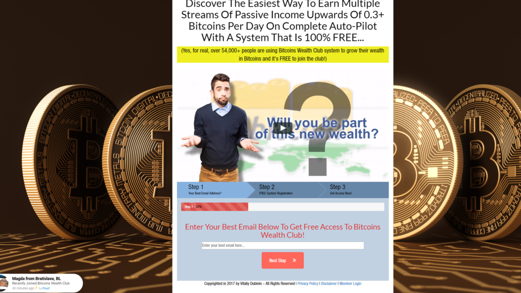 Is Bitcoins Wealth Club A Scam Or A Legit System With Great Results - 